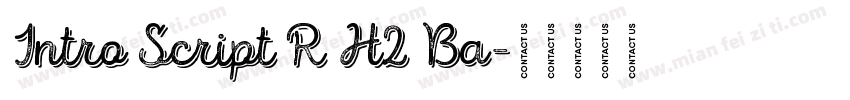 Intro Script R H2 Ba字体转换